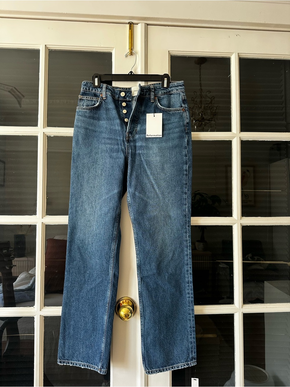 Reformation Cynthia high rise straight Jean